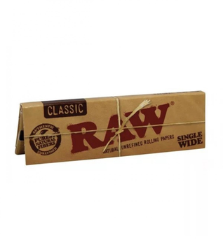 Бумажки Raw classic  Single Wide 1/2 - Самокрутки - Бумага RAW - Магазин бонгов бонгшоп.рф